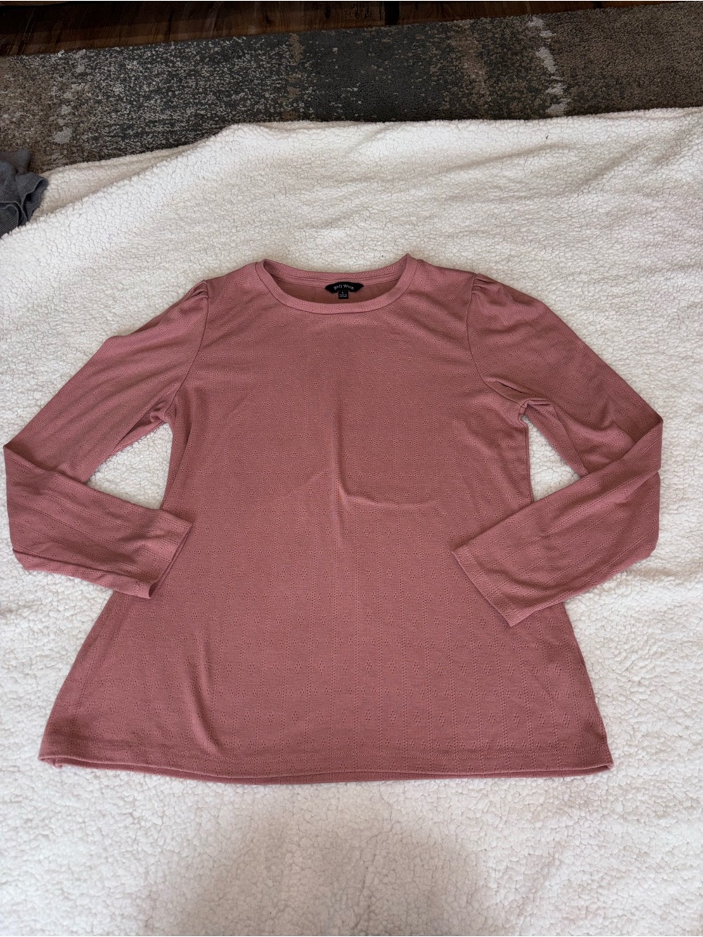 Well Worn Brand Long Sleeve Top - Dusty Rose